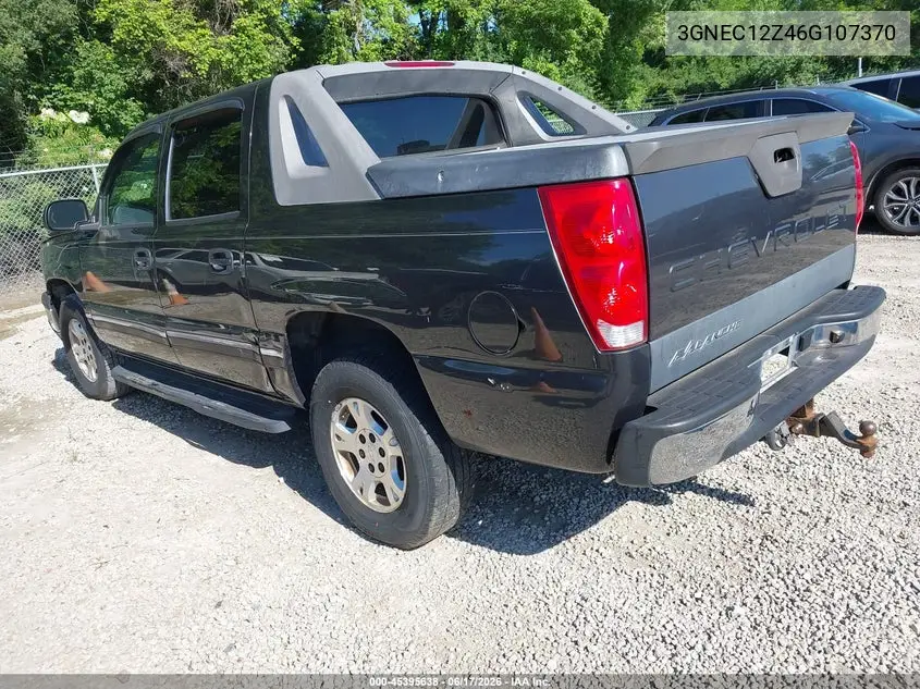 2006 Chevrolet Avalanche 1500 Z66 VIN: 3GNEC12Z46G107370 Lot: 45395638