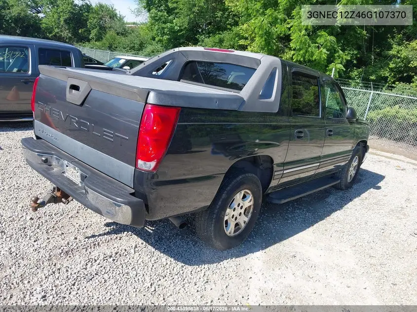 2006 Chevrolet Avalanche 1500 Z66 VIN: 3GNEC12Z46G107370 Lot: 45395638