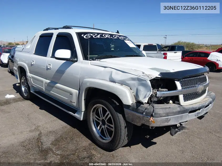 2006 Chevrolet Avalanche 1500 Z66 VIN: 3GNEC12Z36G112205 Lot: 45432840