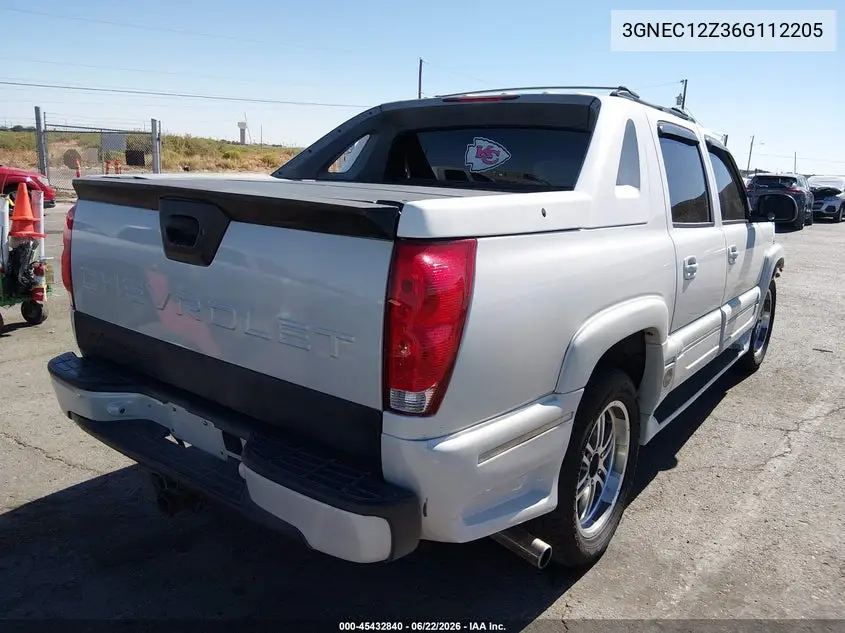 2006 Chevrolet Avalanche 1500 Z66 VIN: 3GNEC12Z36G112205 Lot: 45432840
