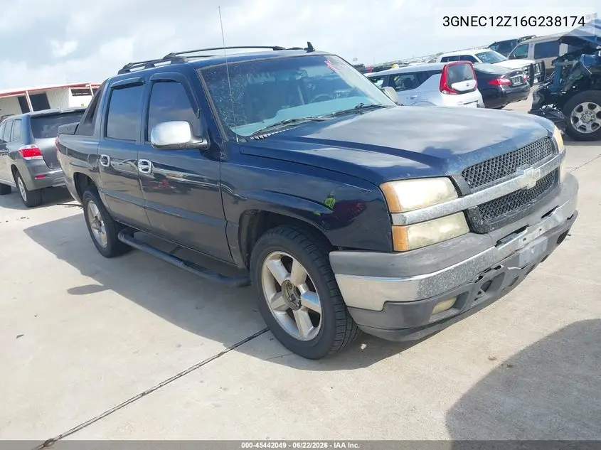 2006 Chevrolet Avalanche 1500 Ls VIN: 3GNEC12Z16G238174 Lot: 45442049