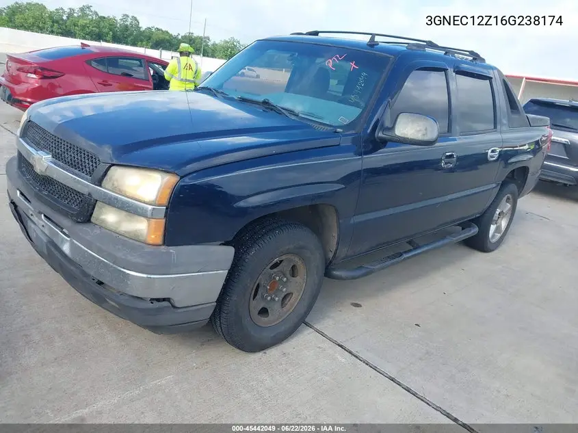 2006 Chevrolet Avalanche 1500 Ls VIN: 3GNEC12Z16G238174 Lot: 45442049