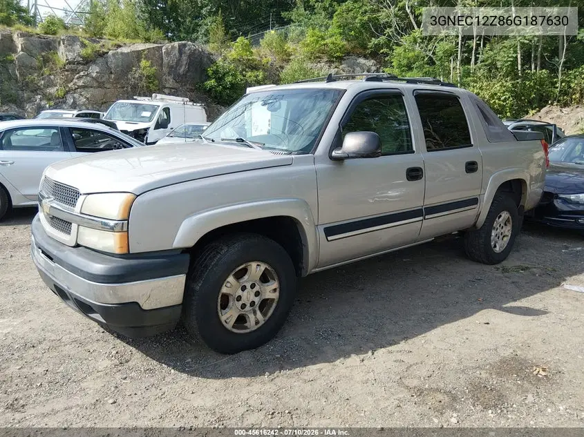 2006 Chevrolet Avalanche 1500 Z66 VIN: 3GNEC12Z86G187630 Lot: 45616242