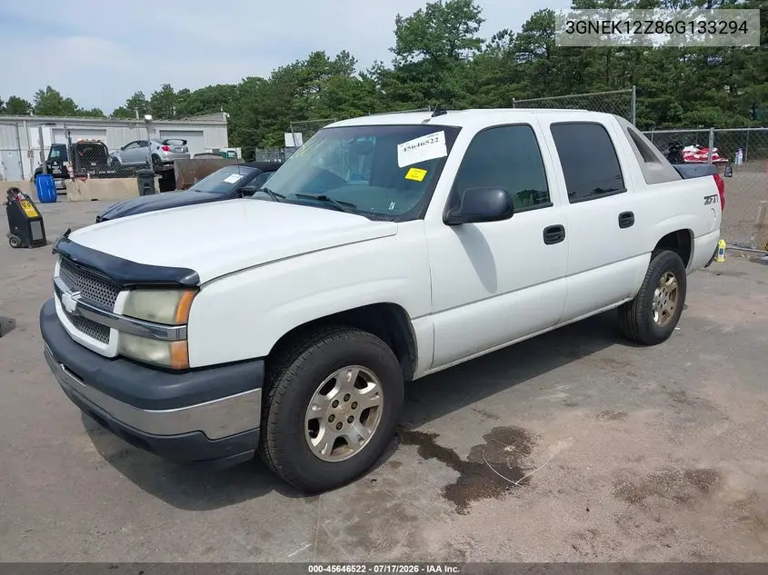 2006 Chevrolet Avalanche 1500 Lt VIN: 3GNEK12Z86G133294 Lot: 45646522