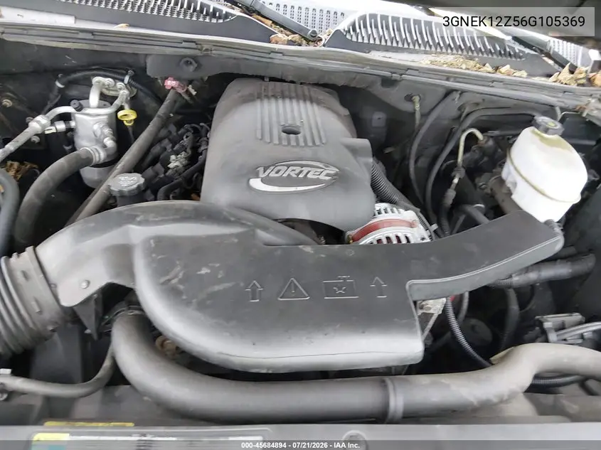 2006 Chevrolet Avalanche 1500 Z71 VIN: 3GNEK12Z56G105369 Lot: 45684894