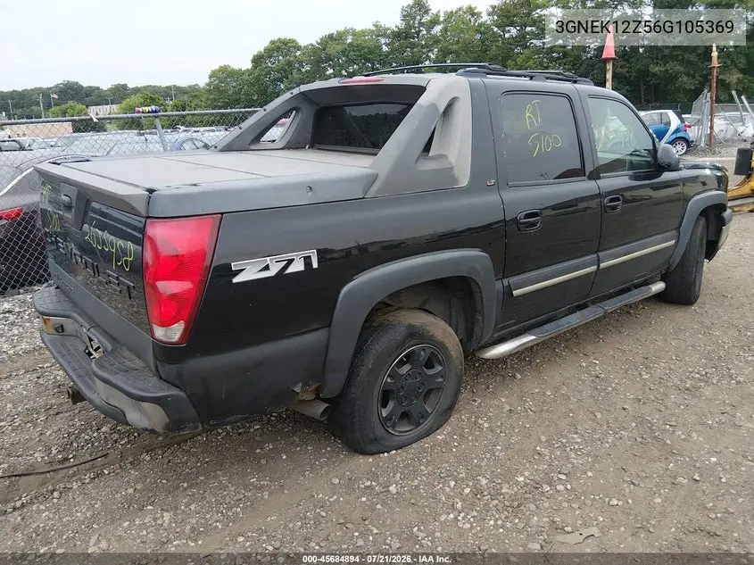 2006 Chevrolet Avalanche 1500 Z71 VIN: 3GNEK12Z56G105369 Lot: 45684894