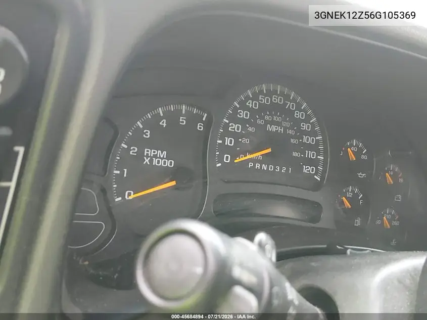 2006 Chevrolet Avalanche 1500 Z71 VIN: 3GNEK12Z56G105369 Lot: 45684894