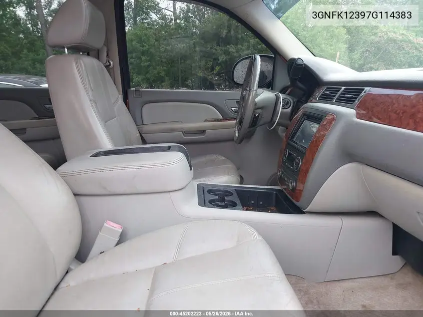 2007 Chevrolet Avalanche 1500 Lt VIN: 3GNFK12397G114383 Lot: 45202223