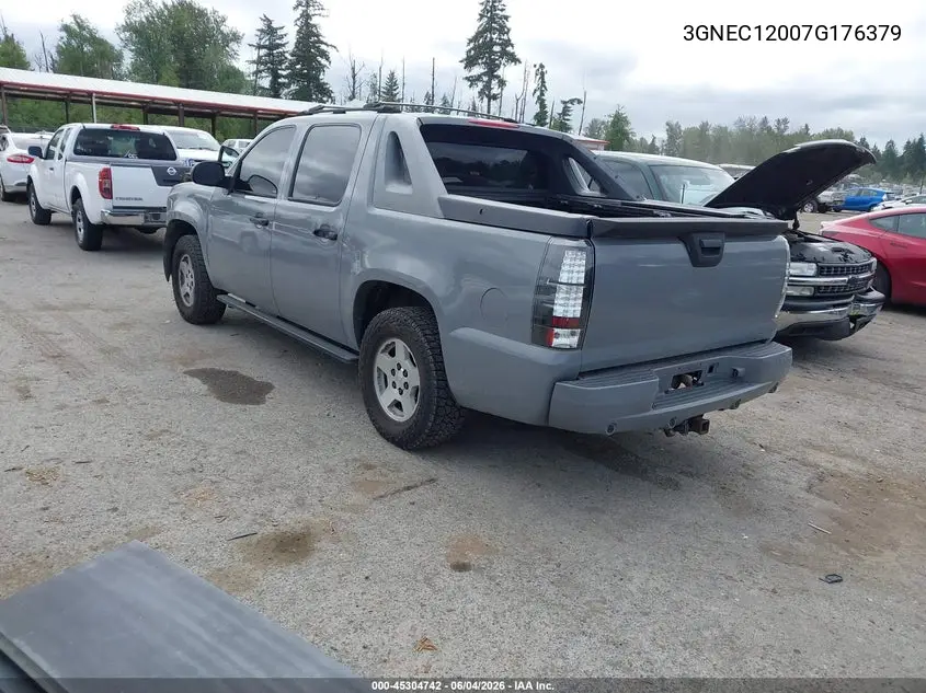 2007 Chevrolet Avalanche 1500 Ltz VIN: 3GNEC12007G176379 Lot: 45304742
