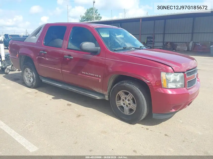 2007 Chevrolet Avalanche 1500 Ls VIN: 3GNEC12J97G185672 Lot: 45320996