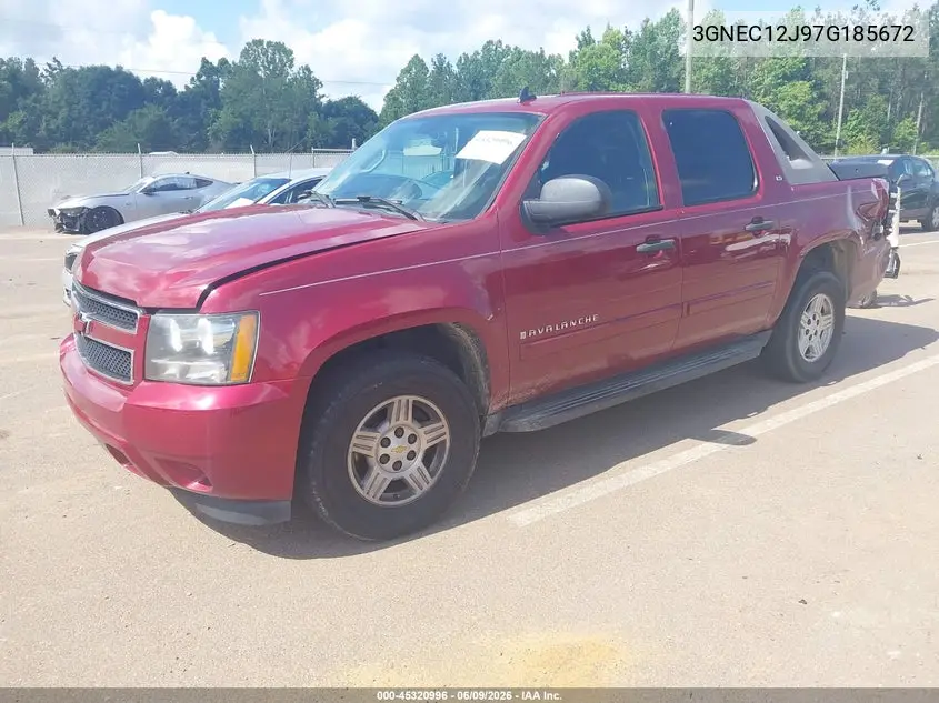 2007 Chevrolet Avalanche 1500 Ls VIN: 3GNEC12J97G185672 Lot: 45320996