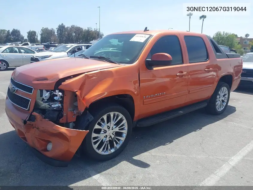 2007 Chevrolet Avalanche 1500 Lt VIN: 3GNEC12067G319044 Lot: 45330838
