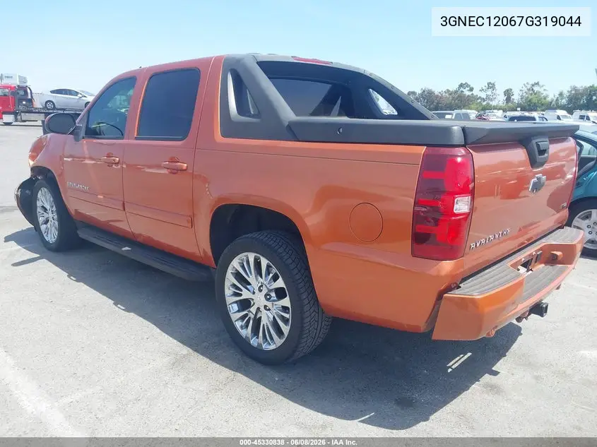 2007 Chevrolet Avalanche 1500 Lt VIN: 3GNEC12067G319044 Lot: 45330838