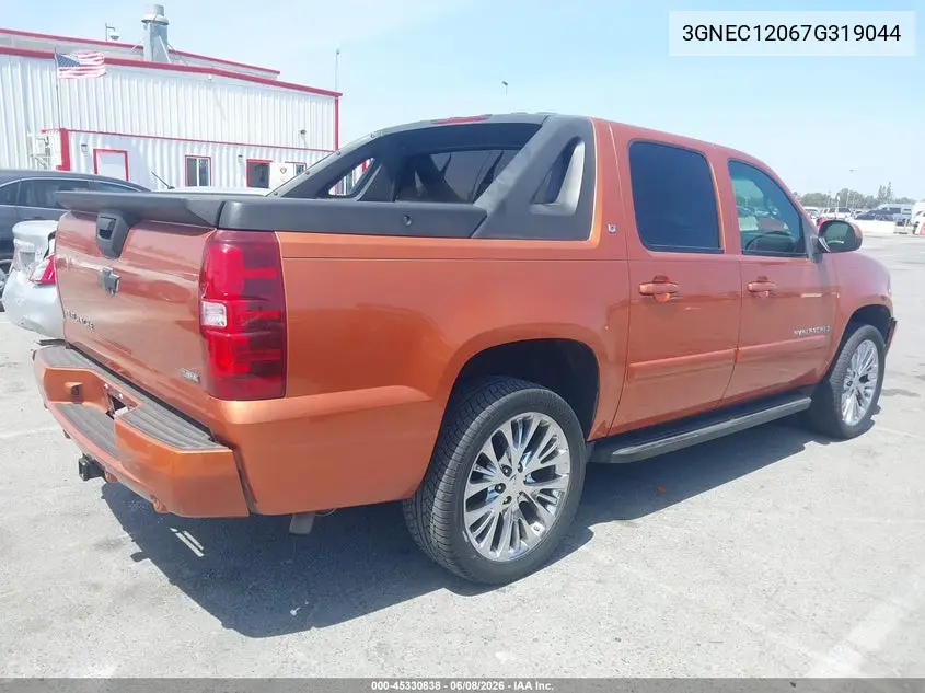 2007 Chevrolet Avalanche 1500 Lt VIN: 3GNEC12067G319044 Lot: 45330838