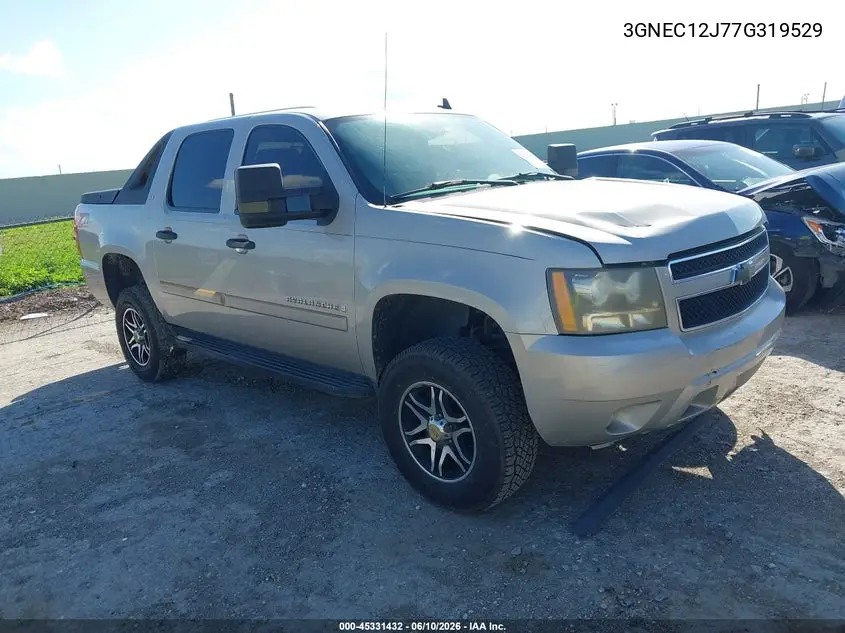 2007 Chevrolet Avalanche 1500 Ls VIN: 3GNEC12J77G319529 Lot: 45331432