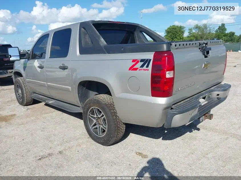 2007 Chevrolet Avalanche 1500 Ls VIN: 3GNEC12J77G319529 Lot: 45331432