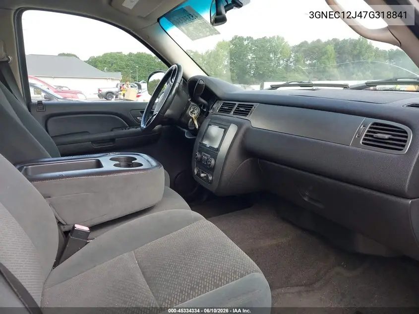 2007 Chevrolet Avalanche 1500 Ls VIN: 3GNEC12J47G318841 Lot: 45334334