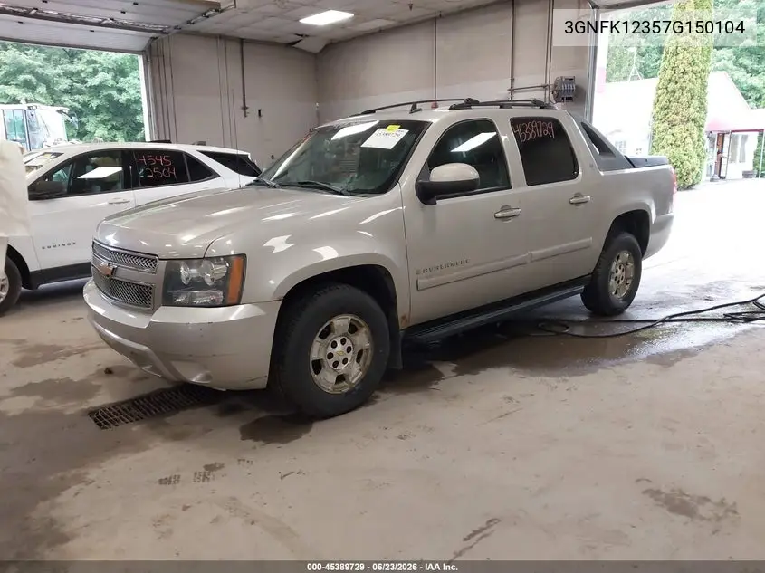 2007 Chevrolet Avalanche 1500 Lt VIN: 3GNFK12357G150104 Lot: 45389729