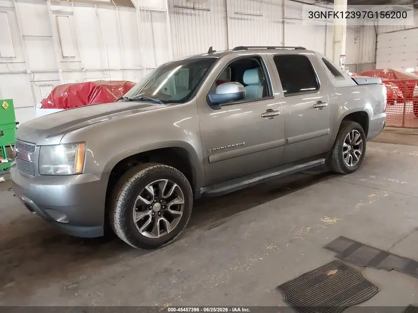 2007 Chevrolet Avalanche 1500 Ltz VIN: 3GNFK12397G156200 Lot: 45457396