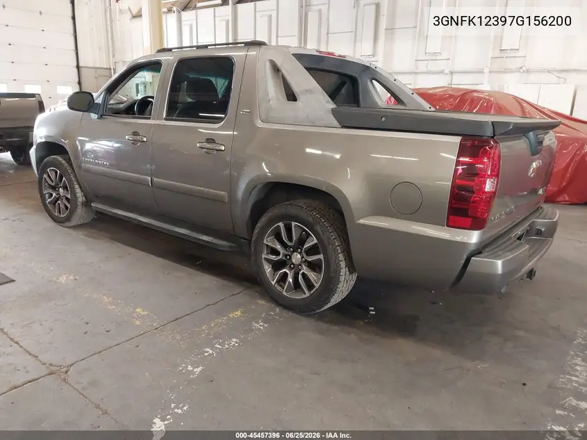 2007 Chevrolet Avalanche 1500 Ltz VIN: 3GNFK12397G156200 Lot: 45457396
