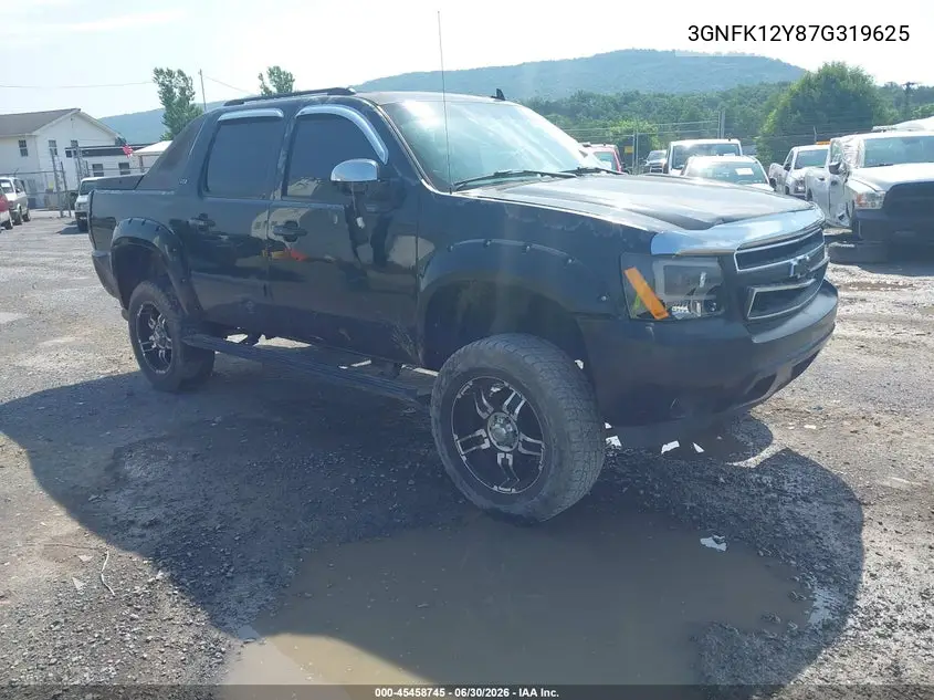 2007 Chevrolet Avalanche 1500 Ltz VIN: 3GNFK12Y87G319625 Lot: 45458745