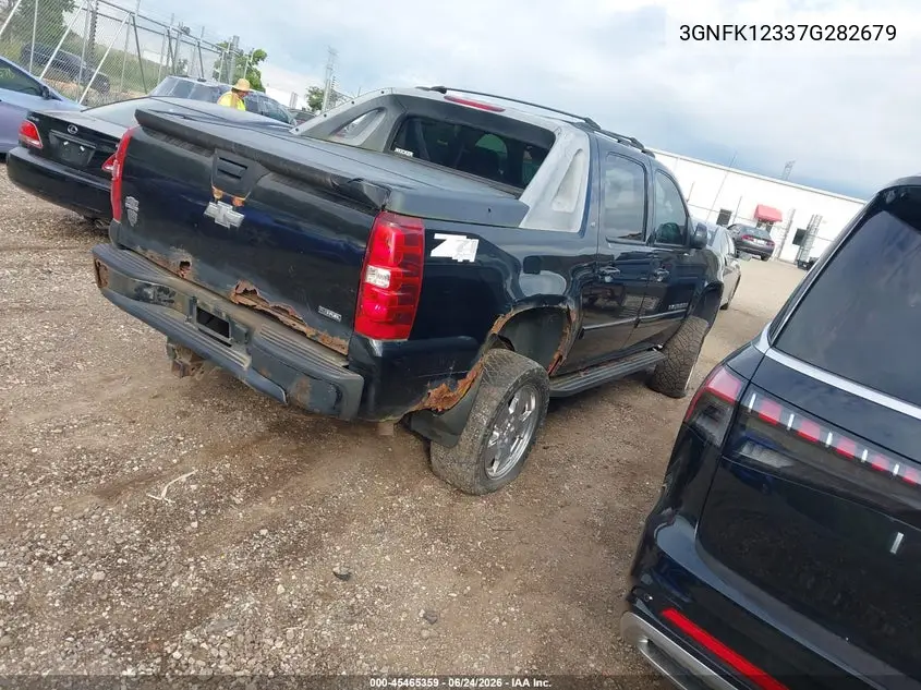 2007 Chevrolet Avalanche 1500 Ls/Lt/Ltz VIN: 3GNFK12337G282679 Lot: 45465359