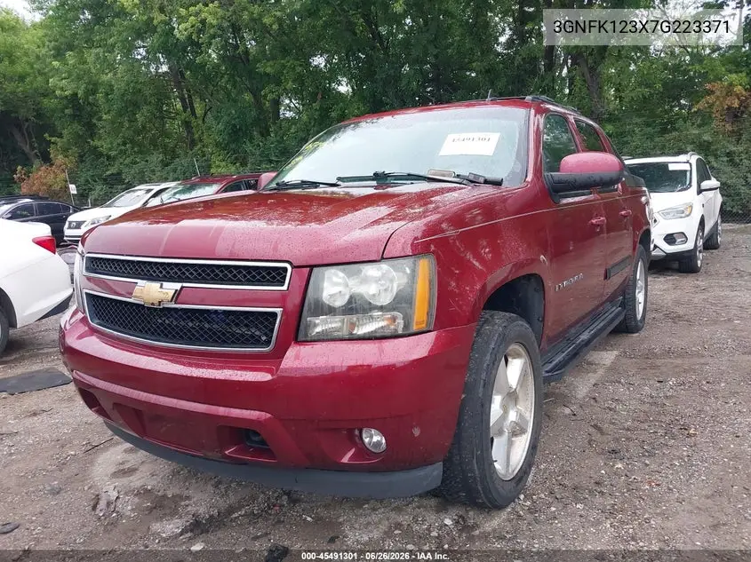 2007 Chevrolet Avalanche 1500 Ltz VIN: 3GNFK123X7G223371 Lot: 45491301