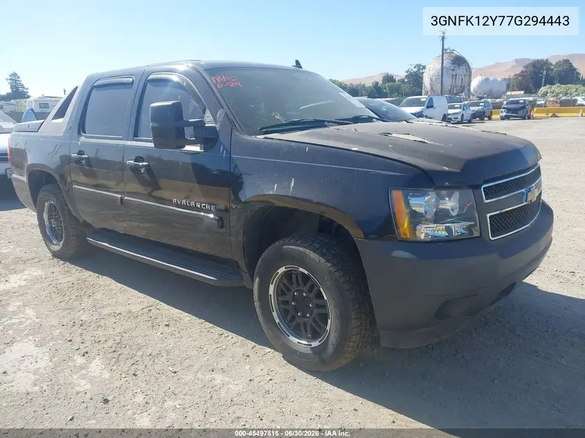 2007 Chevrolet Avalanche 1500 Lt VIN: 3GNFK12Y77G294443 Lot: 45497515