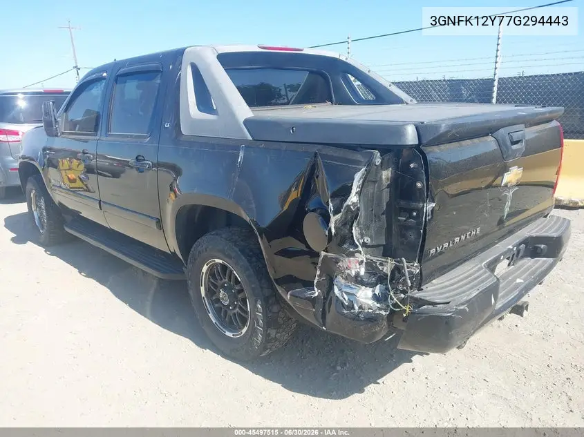 2007 Chevrolet Avalanche 1500 Lt VIN: 3GNFK12Y77G294443 Lot: 45497515