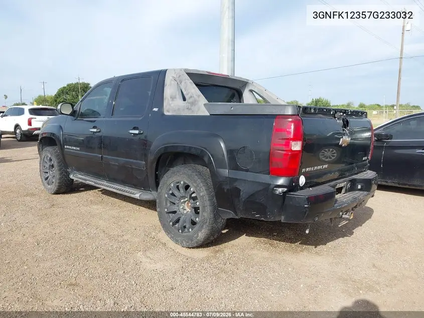 2007 Chevrolet Avalanche 1500 Lt VIN: 3GNFK12357G233032 Lot: 45544783