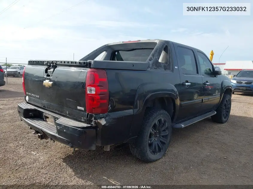 2007 Chevrolet Avalanche 1500 Lt VIN: 3GNFK12357G233032 Lot: 45544783