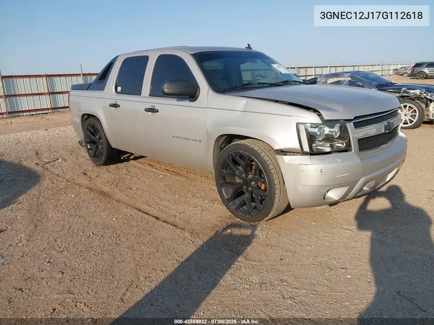 2007 Chevrolet Avalanche 1500 Lt VIN: 3GNEC12J17G112618 Lot: 45569932