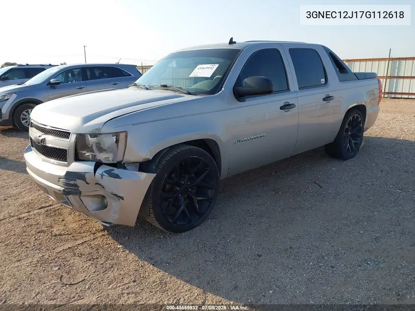 2007 Chevrolet Avalanche 1500 Lt VIN: 3GNEC12J17G112618 Lot: 45569932