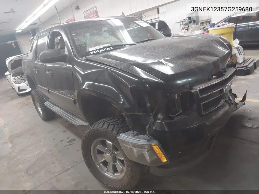 2007 Chevrolet Avalanche 1500 Ls VIN: 3GNFK12357G259680 Lot: 45601362