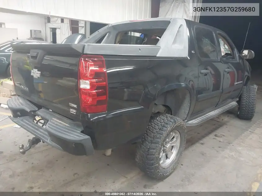 2007 Chevrolet Avalanche 1500 Ls VIN: 3GNFK12357G259680 Lot: 45601362