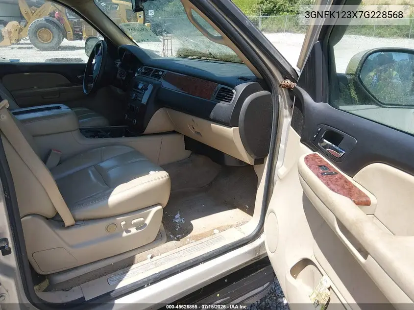 2007 Chevrolet Avalanche 1500 Ltz VIN: 3GNFK123X7G228568 Lot: 45626855
