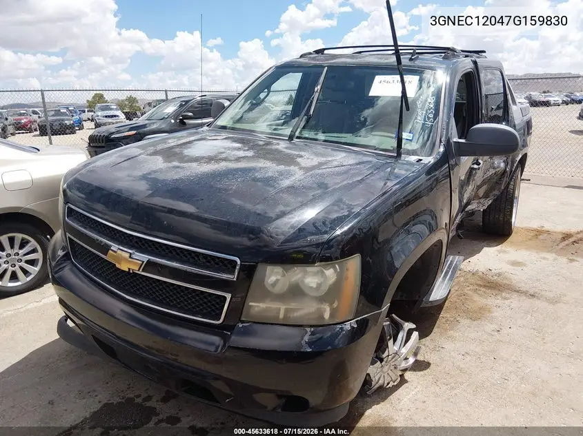 2007 Chevrolet Avalanche 1500 Ls VIN: 3GNEC12047G159830 Lot: 45633618