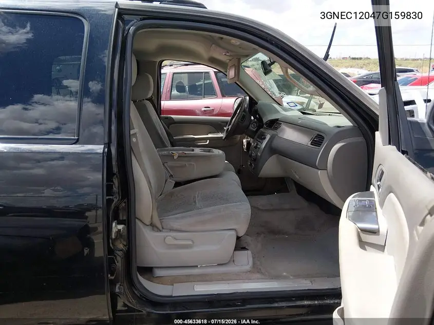 2007 Chevrolet Avalanche 1500 Ls VIN: 3GNEC12047G159830 Lot: 45633618