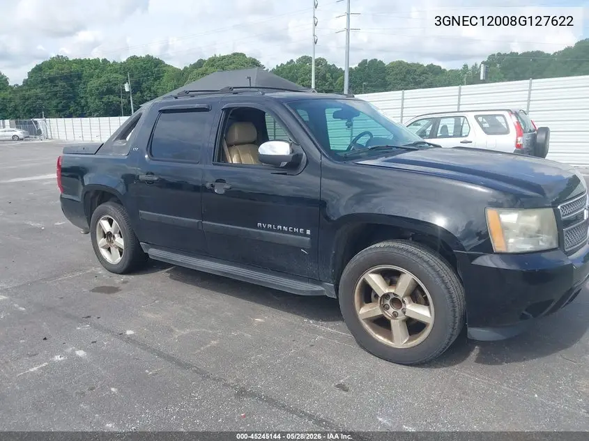 2008 Chevrolet Avalanche 1500 Ltz VIN: 3GNEC12008G127622 Lot: 45245144