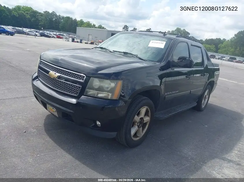 2008 Chevrolet Avalanche 1500 Ltz VIN: 3GNEC12008G127622 Lot: 45245144