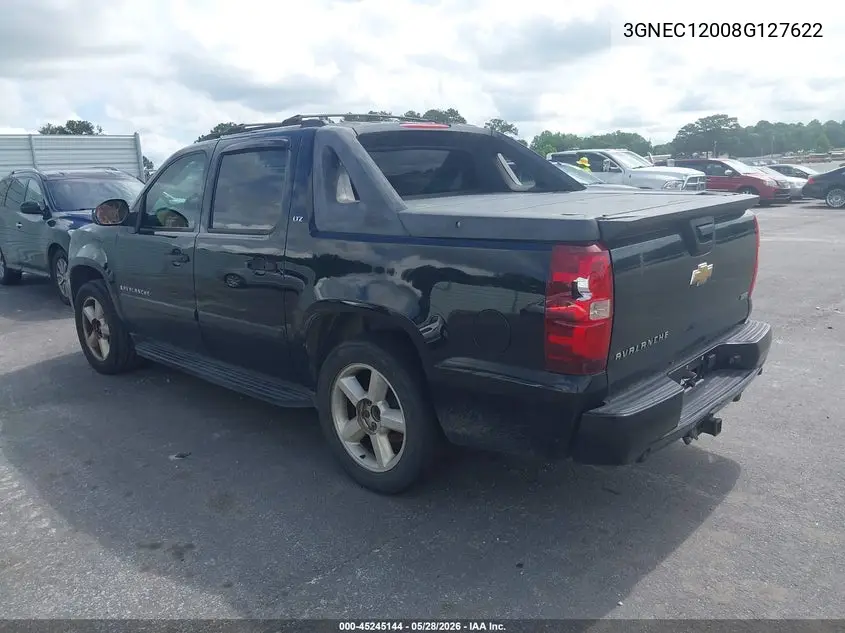 2008 Chevrolet Avalanche 1500 Ltz VIN: 3GNEC12008G127622 Lot: 45245144