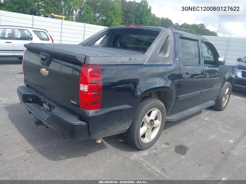 2008 Chevrolet Avalanche 1500 Ltz VIN: 3GNEC12008G127622 Lot: 45245144