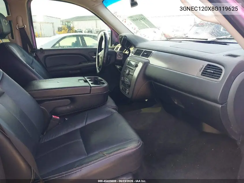 2008 Chevrolet Avalanche 1500 Ls VIN: 3GNEC120X8G119625 Lot: 45405608