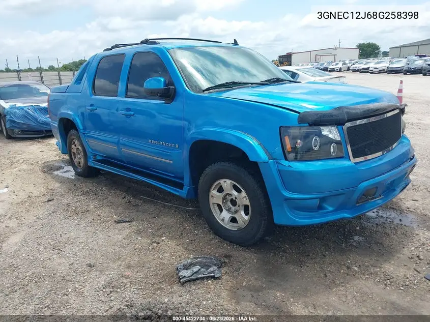 2008 Chevrolet Avalanche 1500 Lt VIN: 3GNEC12J68G258398 Lot: 45422734
