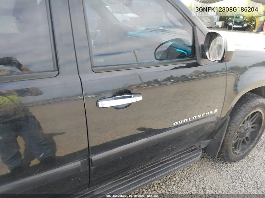 2008 Chevrolet Avalanche 1500 Ltz VIN: 3GNFK12308G186204 Lot: 45426609
