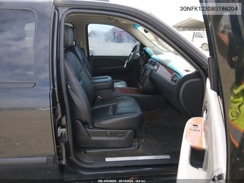 2008 Chevrolet Avalanche 1500 Ltz VIN: 3GNFK12308G186204 Lot: 45426609