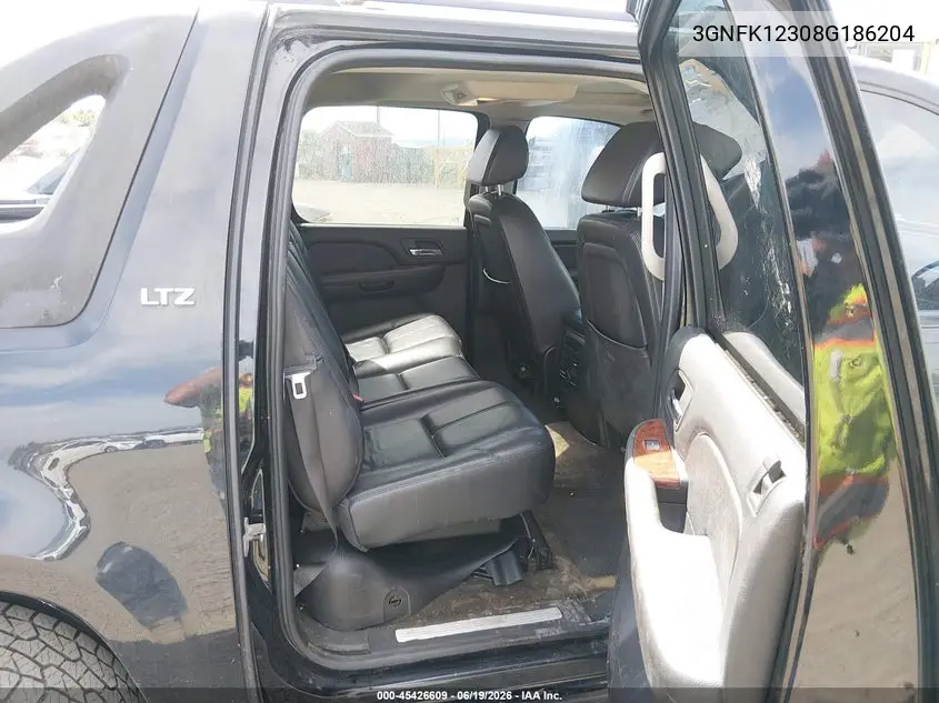 2008 Chevrolet Avalanche 1500 Ltz VIN: 3GNFK12308G186204 Lot: 45426609