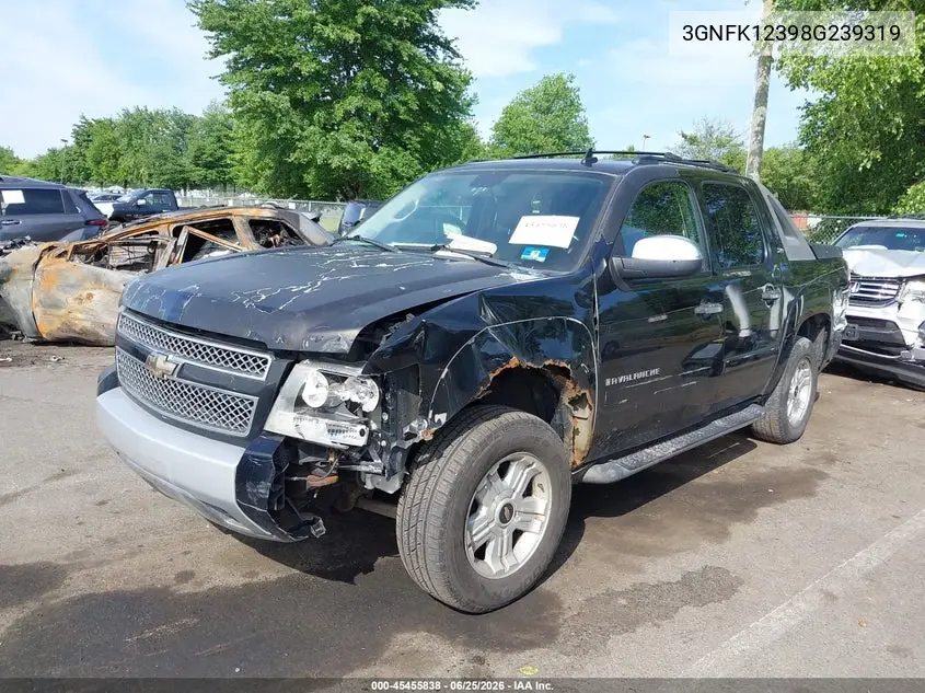 2008 Chevrolet Avalanche 1500 Lt VIN: 3GNFK12398G239319 Lot: 45455838