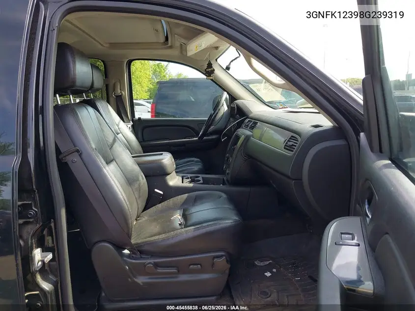 2008 Chevrolet Avalanche 1500 Lt VIN: 3GNFK12398G239319 Lot: 45455838
