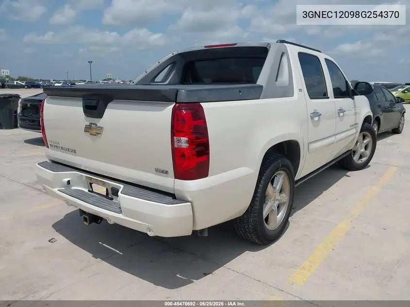 2008 Chevrolet Avalanche 1500 Ltz VIN: 3GNEC12098G254370 Lot: 45470692